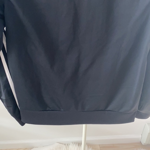 Women’s ADIDAS Black Striped Zip-Up Jacket - Picture 8 of 9